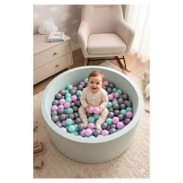 Wellgro Bubble Pops Mint Top Havuzu -Mint/Lila/Gri Top