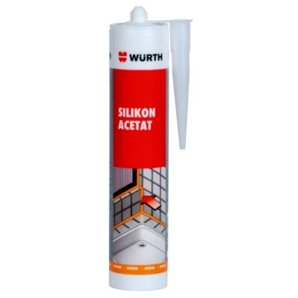Würth Silikon Asetat 310 ml - Şeffaf