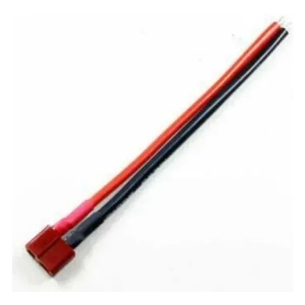 14AWG T-Plug (Deans) Dişi 10 cm Silikon Kablo