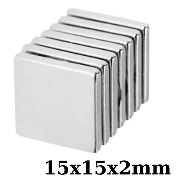 15x15x2mm Neodyum Güçlü Mıknatıs - Neodim Magnet