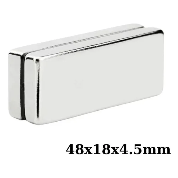 48x18x4.5mm Neodyum Güçlü Mıknatıs - Neodim Magnet