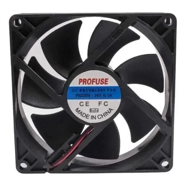92x92x25mm 24V 0.10A Fan 2 Kablolu