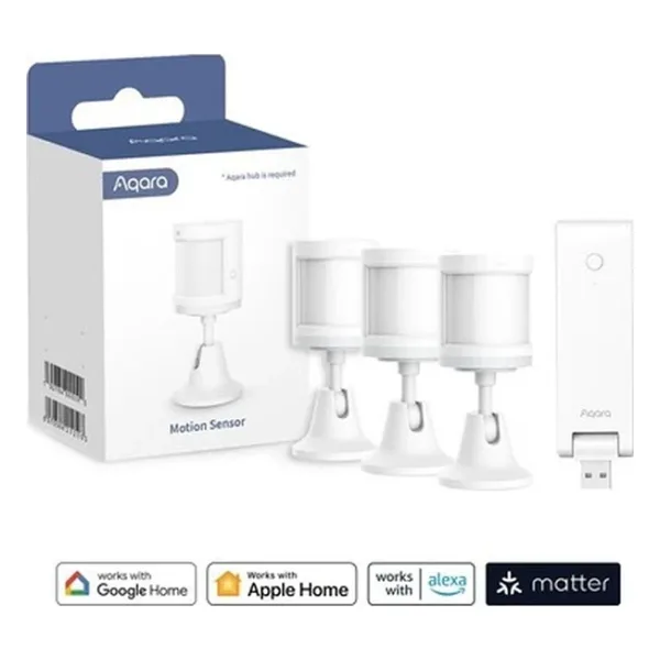 Aqara P1 Hareket Sensörü 3'lü ve E1 Akıllı Kontrol Hub Kiti