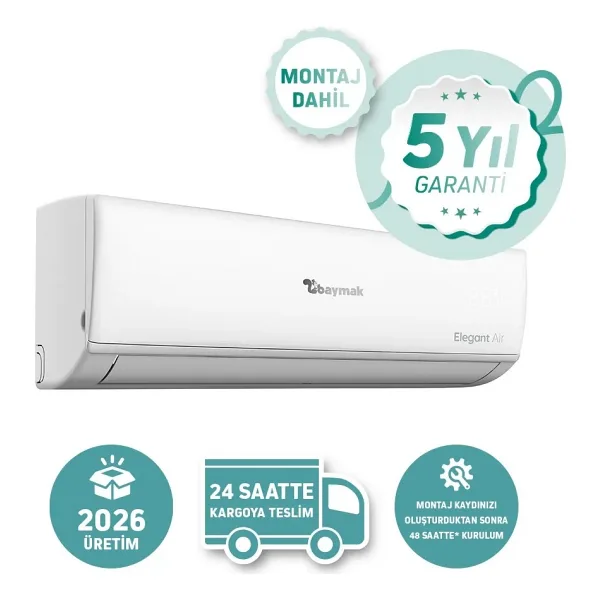 Baymak Elegant AIR 18 A++ 18000 BTU Inverter Duvar Tipi Klima