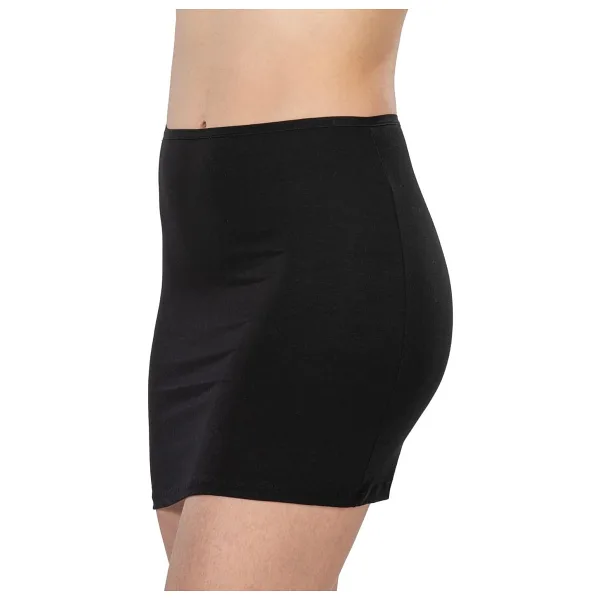 Bestin Kadın Siyah Modal Kısa Mini Kombinezon Jupon Etek, M, SC1437MI-869SC0014614