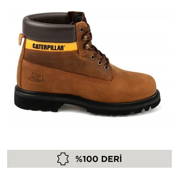Cat Caterpillar Colorado Copper Nubuk Erkek Bot %100 Deri Orta Topuklu Rahat Kullanım İçin - Bakır - 40