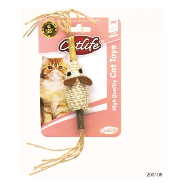 Catlife Kediler İçin İpli Fare Oyuncak