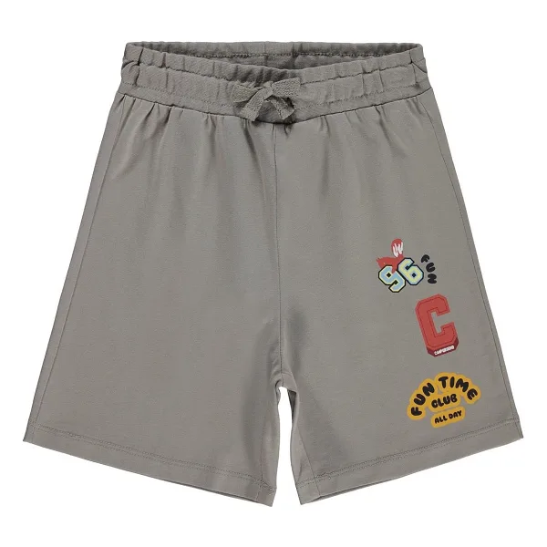 Civil Boys FUN TIME Basklı 2-5 Yaş Kapri - Gri