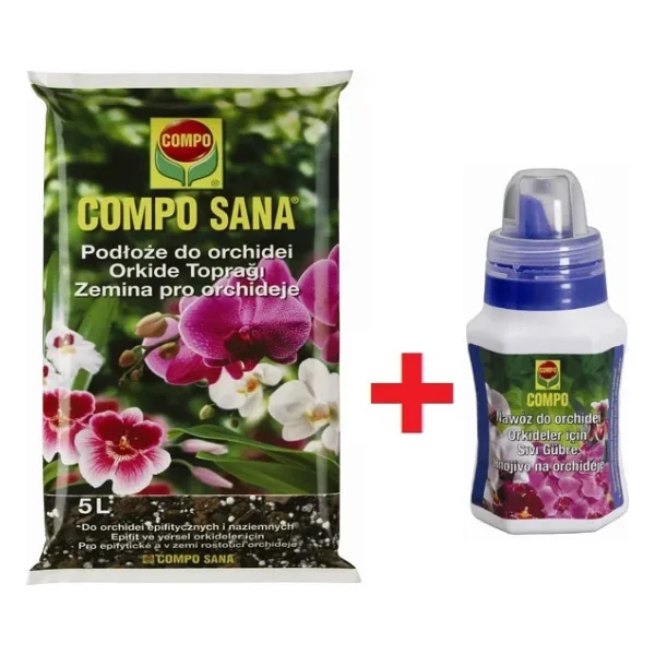 Compo Orkide Seti - Orkide Toprağı + Orkide Gübresi
