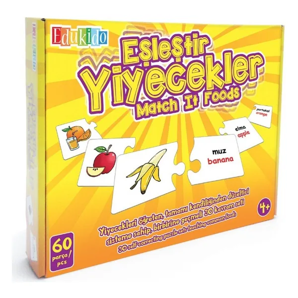 Edukido EDU-1002 Eşleştir Yiyecekler