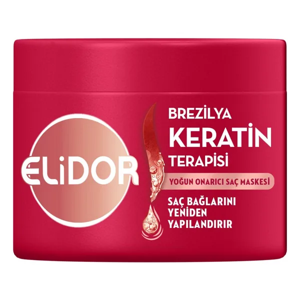 Elidor Brezilya Keratin Terapisi Yoğun Onarıcı Saç Maskesi 220 ml Etkili Bakım Özelliği