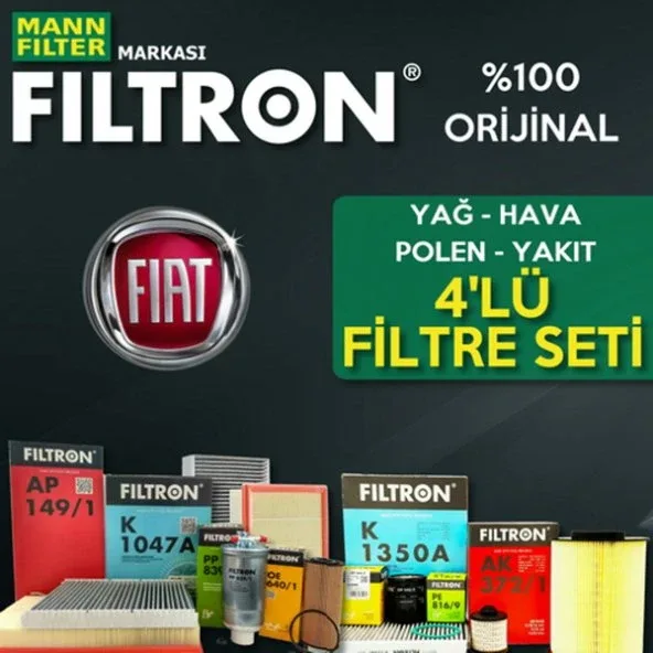 Fiat Albea 1.4 Mann Filtron Filtre Bakım Seti 2005-2011