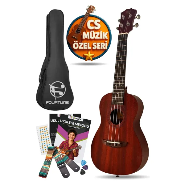 Fourtune Raya Ukc-23mn Concert Ukulele Maun Hakiki Ağaç Özel Seri Concert