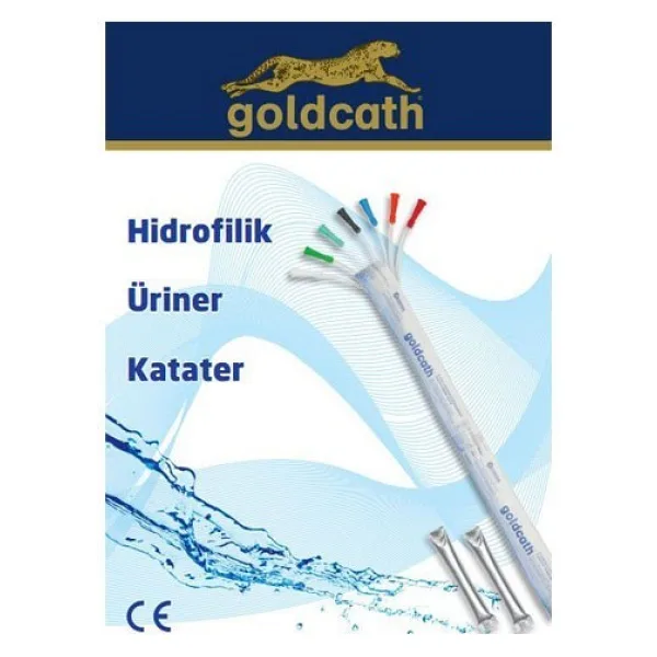 GOLDCATH HİDROFİLİK KATATER 14 CH X 20CM YÜZÜKLÜ