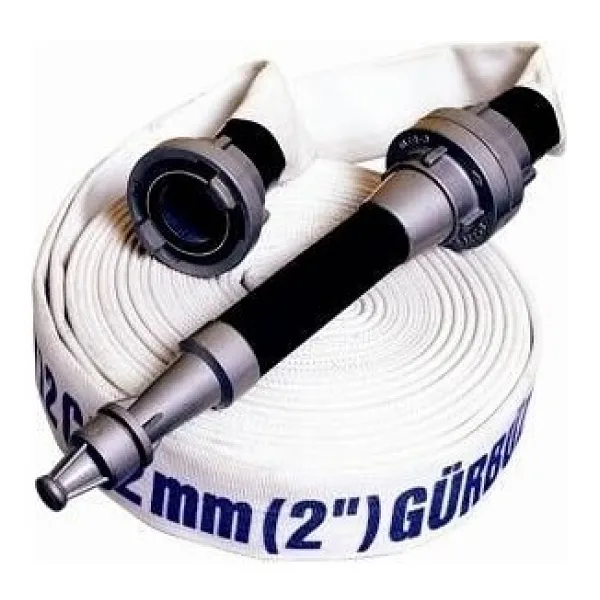 Gürbüz 11/2'' Top 20 mt Beyaz Yangın Hortumu