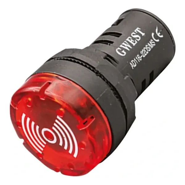 Gwest 22DS-MS24 22mm Sesli Led Flaşör İkazlı Buzzer 24V