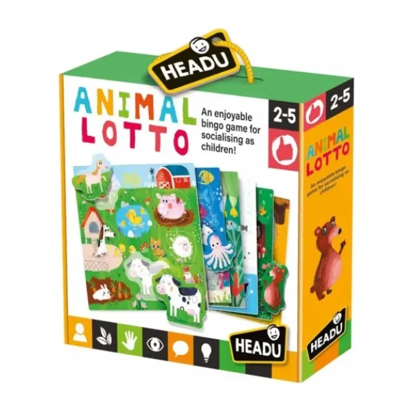 Headu Hayvan Lotosu Puzzle (anımal Lotto Montessorı (2-5 Yaş)