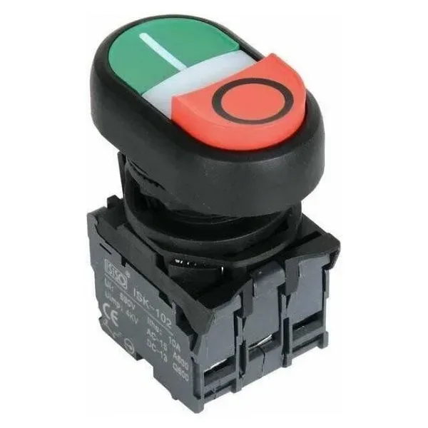 ISP-AW84M5 220V Ledli Çift Yaylı ikiz Buton