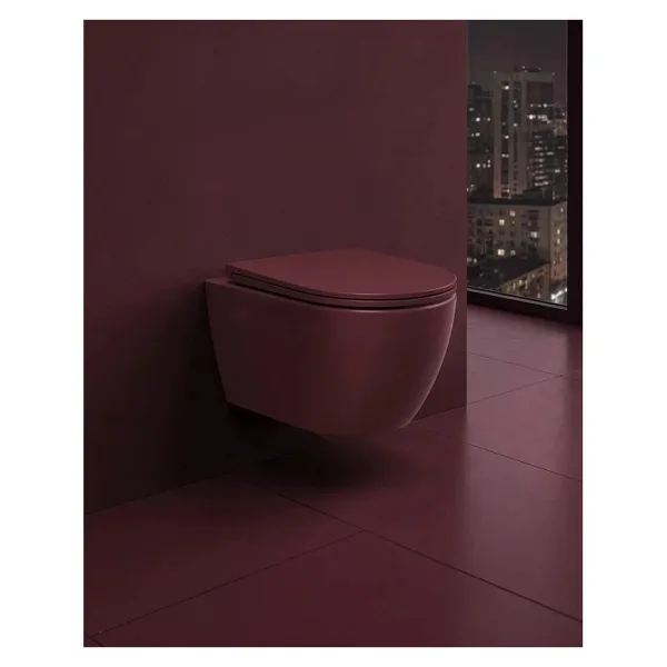 Isvea Infinity Clearim Plus Asma Klozet Rustik Bordo Extra Dekorsuz 10NF02001 2r - Beyaz
