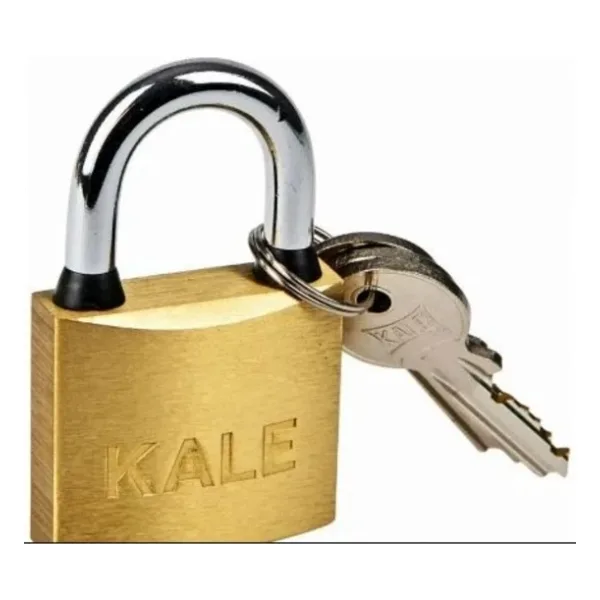 Kale 40 mm prinç sarı asma kilit