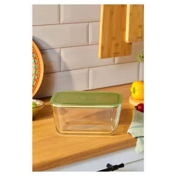 Karaca Green 2700 ml Dikdörtgen Cam Saklama Kabı