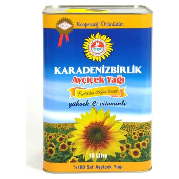Karadenizbirlik 10 lt Teneke Saf Ayçiçek Yağı