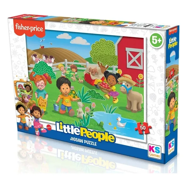 KS Games Fisher Price Little People 50 Parça Puzzle LP709
