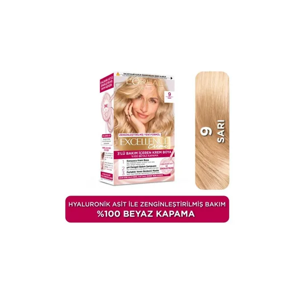 L'Oreal Paris Excellence Creme 9 Sarı Saç Boyası