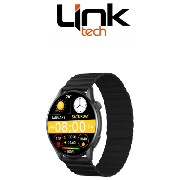 LinkTech LT Watch S104 Premium Siyah Akıllı Saat