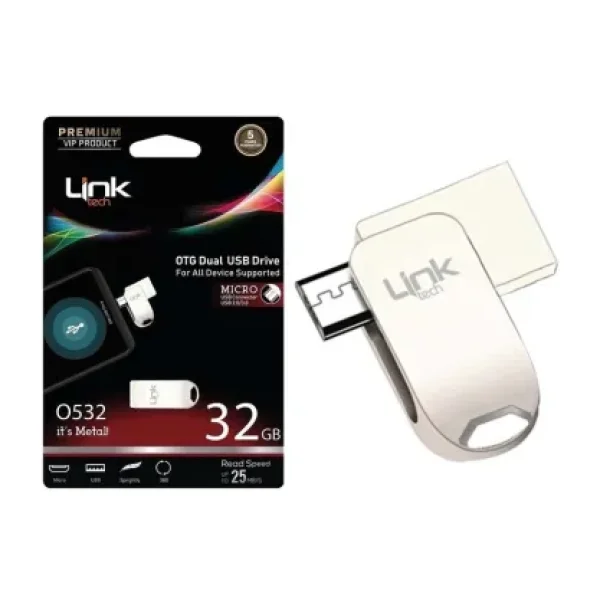 LinkTech O532 Premium OTG Micro 32 GB Flash Bellek