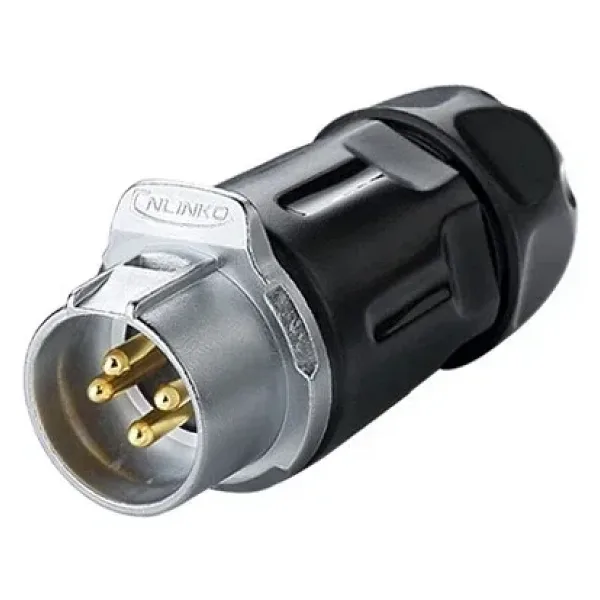 LP-20-C04PP-01-001 4-Pin Su Geçirmez Konnektör - Erkek
