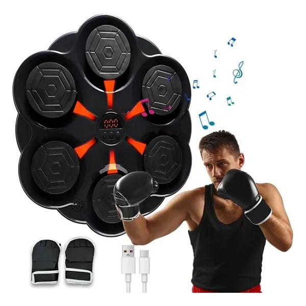 Magicool Duvar Boks Makinesi Müzikli Bluetooth Hoparlör Özellikli LED Işıklı Ritimli 9 Mod Seviye Ayarlı Box