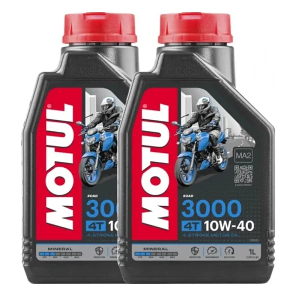 Motul 3000 10W-40 4T 2'li 1 lt Mineral Motosiklet Yağı