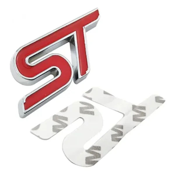 NETRON . St 3d Metal Arma Amblem Logo Arka Kırmızı