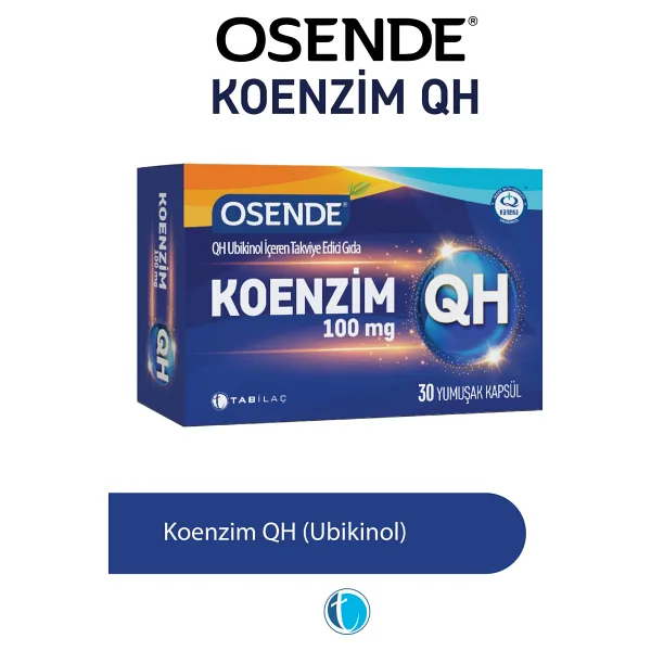 Osende Koenzim QH 100 mg 30 Yumuşak Kapsül