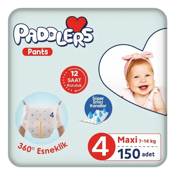 Paddlers 4 Numara Maxi 150'li Külot Bez