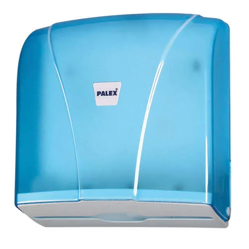 Palex 3464-1 Z Katlı Şeffaf Mavi Havlu Dispenseri