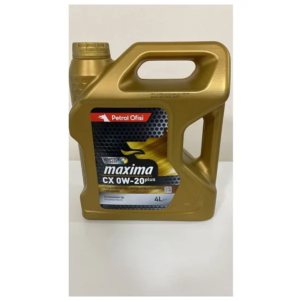Petrol Ofisi Cx 0w20 4 Lt Tam Sentetik Motor Yağı Orjinal Ürün Garantisi