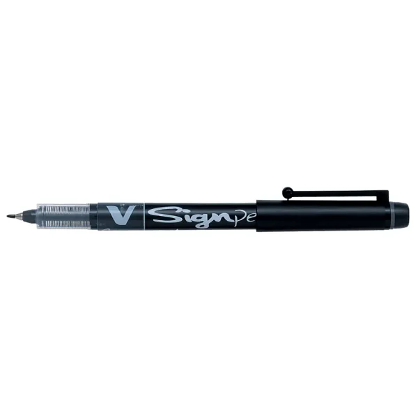 Pilot V-Signpen 2.0 mm Siyah İmza Kalemi