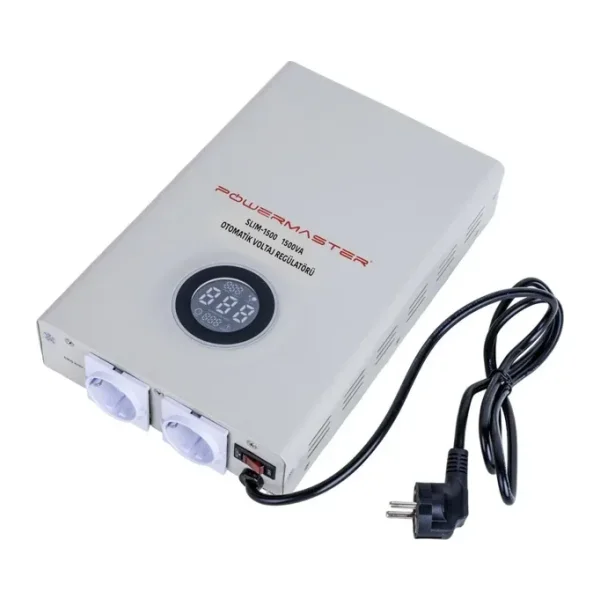 Powermaster Slım-1500 Otomatik 1500 Watt Voltaj Kombi Regülatörü