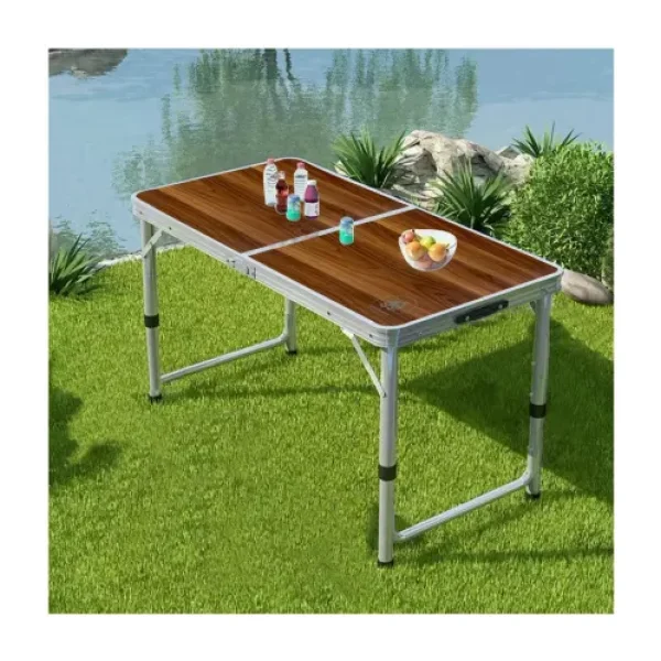 Pratik 120x60 cm Alüminyum Katlanır Kamp Masası