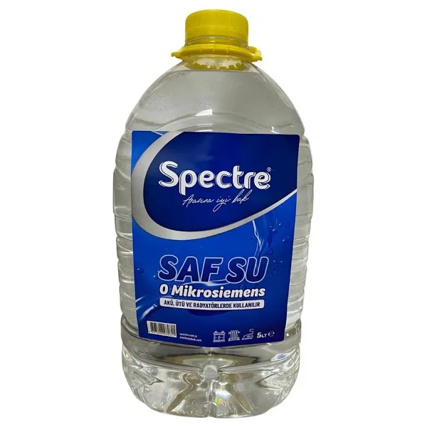SPECTRE Distile Saf Su 5 Litre Ütü-akü-antifriz Tamamlama Suyu