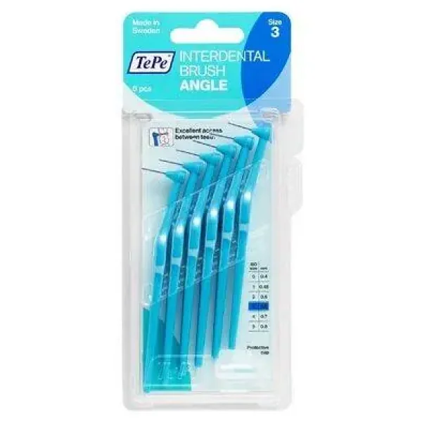 Tepe Angle Mavi 0.6 mm 6'lı Arayüz Fırçası