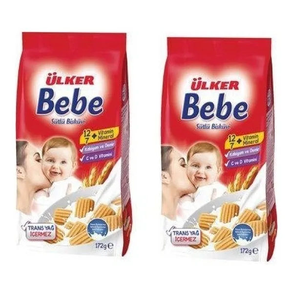 Ülker Bebe Bisküvisi 172 gr 2 Adet