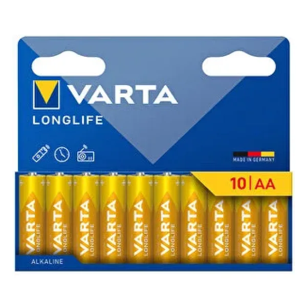 Varta Longlife 10'lu Alkalin AA Kalem Pil