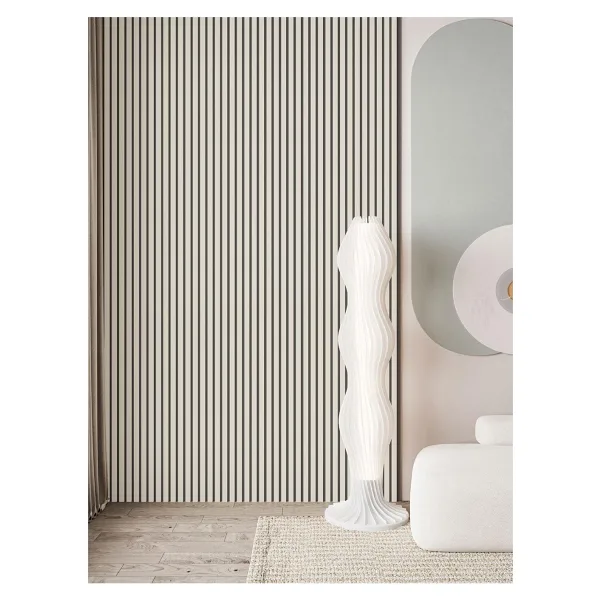 Vera Dekor 100 x 275 Beyaz Akustik Duvar Paneli /mdf/ 4mm Keçe / 9mm Çıta