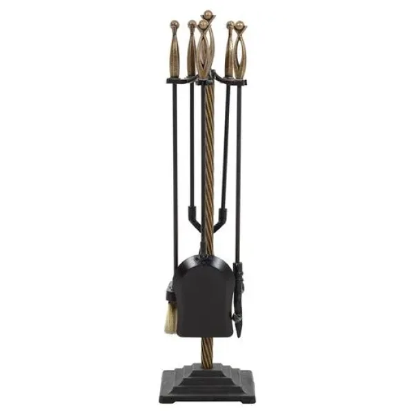 WORLD GOLD ŞÖMİNE AKSESUAR SETİ 80CM
