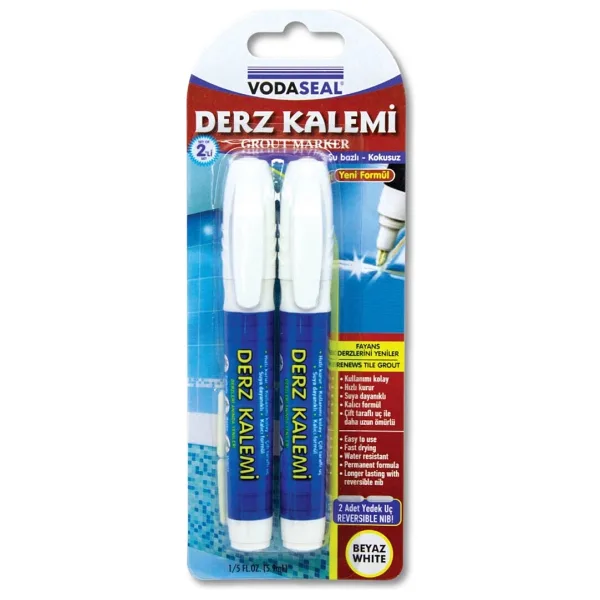 3 Adet Vodaseal Derz Kalemi 2'Li Beyaz