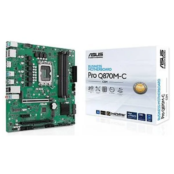 Asus Pro Q870M-C-CSM Intel LGA1851 DDR5 Micro ATX Anakart
