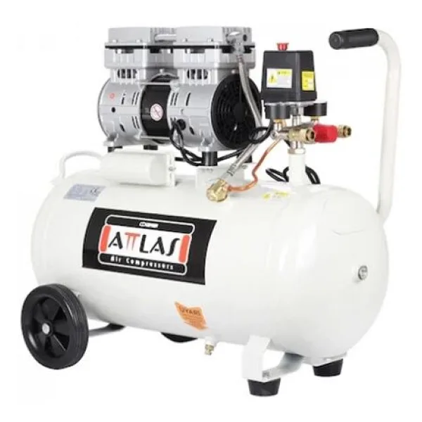 Attlas SC1050 J Sessiz Yağsız Monofaze Hava Kompresörü 1 Hp 8 Bar 50 Lt - A0302036